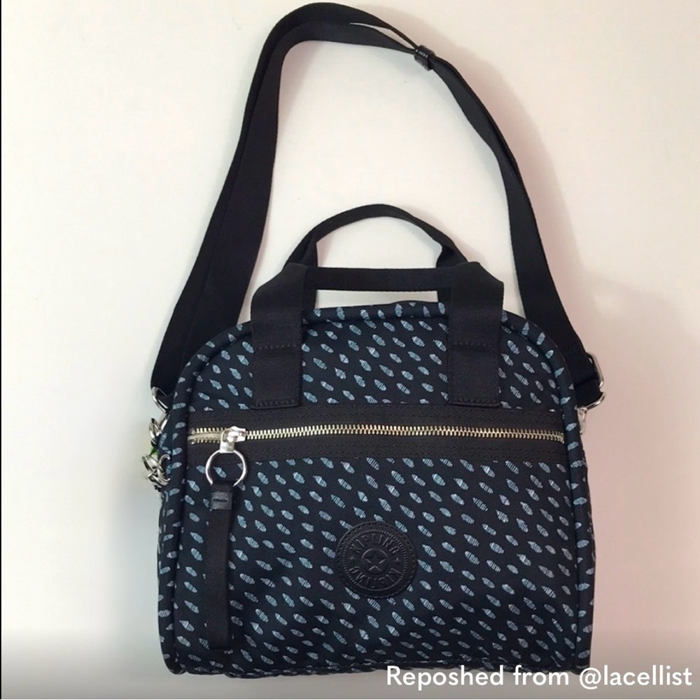 Kipling Navy with Light Blue Dot Crossbody Bag